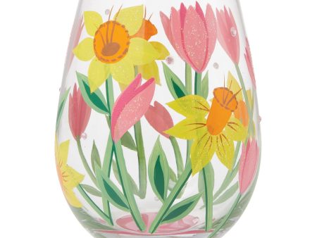 Spring Bloom Stemless Wine Discount