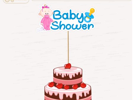 Baby Shower Theme Cake Topper Sale