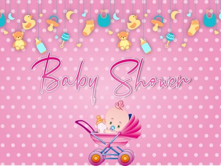 Baby Shower Theme Personalized  Backdrop Online Sale