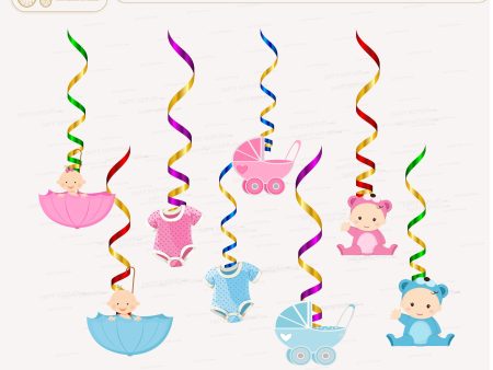 Baby Shower Theme Swirls For Sale