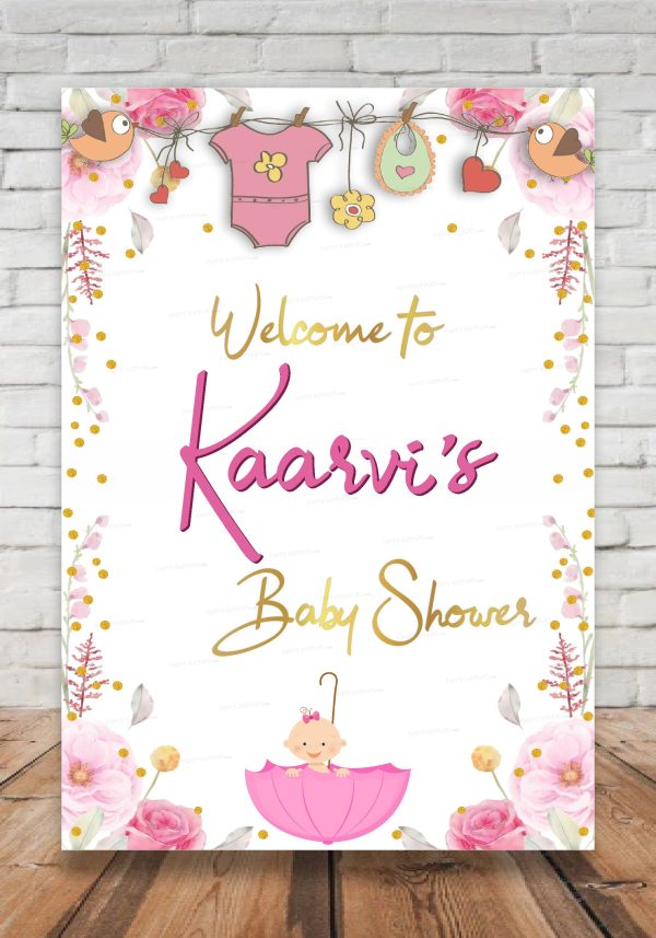 Baby Shower Theme Customized  Welcome Board Online Sale