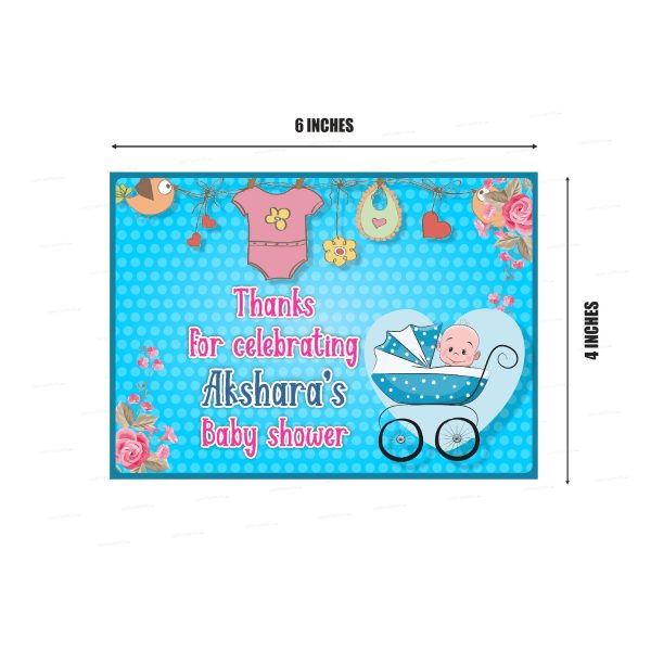 Baby Shower Theme Thank You Card For Cheap