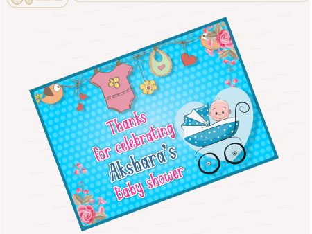 Baby Shower Theme Thank You Card For Cheap