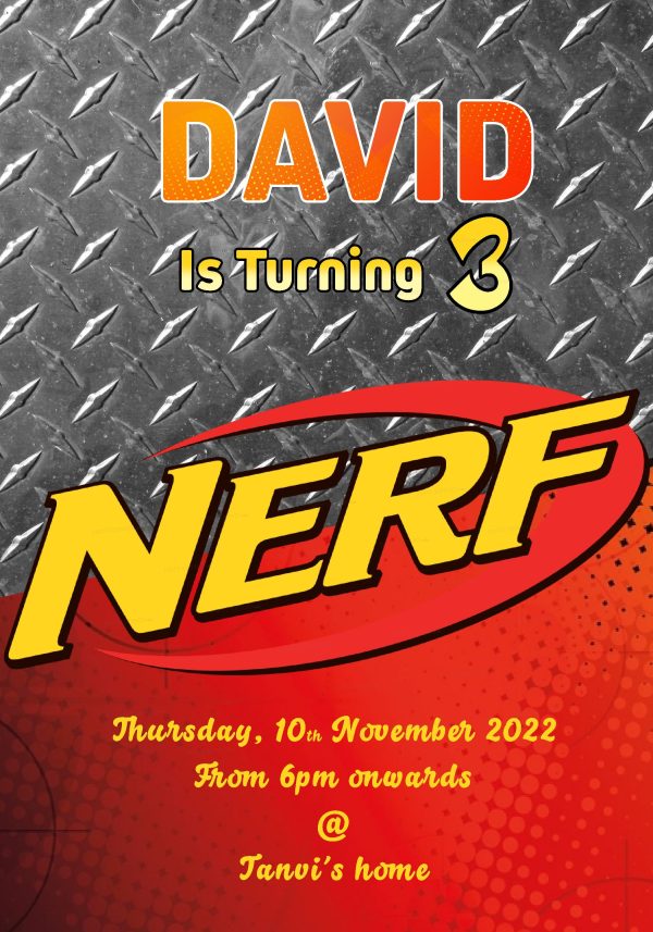 Nerf Themes Invite Sale