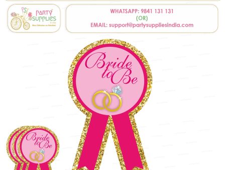 Bride to Be Theme Badges Sale