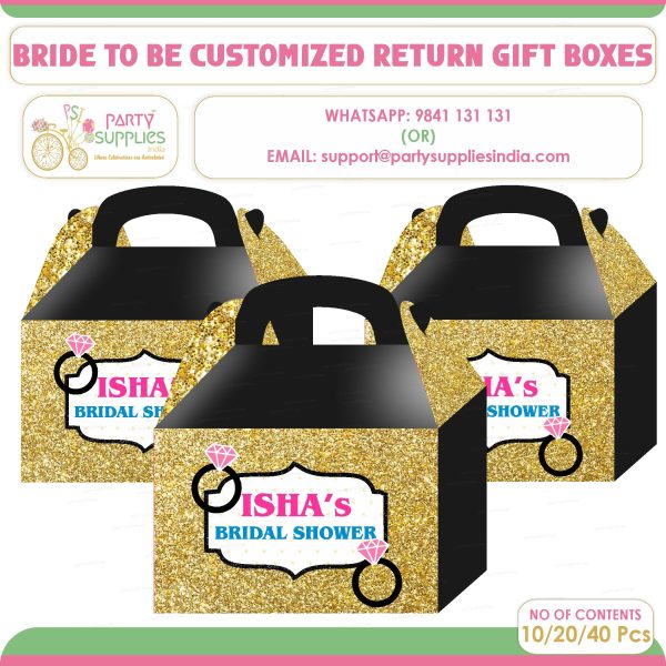 Bride to Be Theme Goodie Return Gift Boxes For Sale