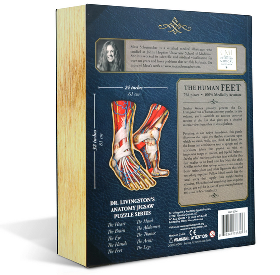 Puzzle - Genius Games - Dr Livingston: Human Feet (764 Pieces) Discount