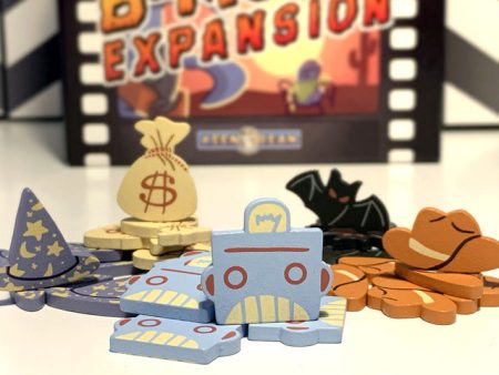 Roll Camera!: The B-Movie Expansion Wooden Genre Tokens (30 Pieces) on Sale